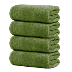 Tens Towels frente del paquete mostrando cuatro toallas verde, conveniencia inmediata