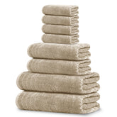 Tens Towels front packaging shows beige set and item count, highlighting value