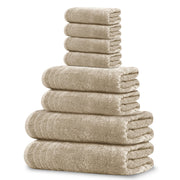 Tens Towels front packaging shows beige set and item count, highlighting value