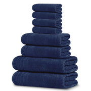 Tens Towels front packaging navy showing set composition and neat presentation