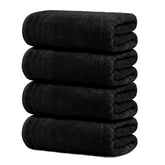 Tens Towels paquete frontal negro mostrando las cuatro toallas y su tamaño