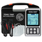 TENS 7000 front console showing controls and display for precise therapy