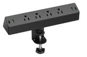 TenTrend frontal de la regleta mostrando 4 AC y 4 USB para carga ordenada