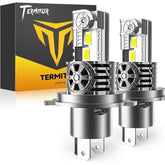 Termitor front view pack of 2 bulbs showing plug-and-play fit and high brightness