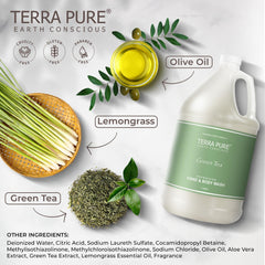 Terra Pure uso en dispensador de pared para recarga rápida y ordenada