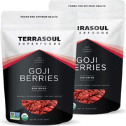 Terrasoul Superfoods bolsa frontal mostrando el empaque y beneficios orgánicos