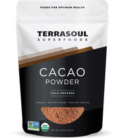 Terrasoul Superfoods front pouch showing organic label and benefits