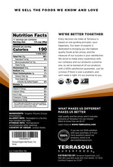 Terrasoul Superfoods primer plano de textura y color de mitades crudas