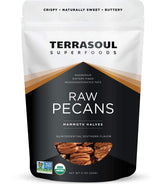 Terrasoul Superfoods paquete frontal mostrando mitades frescas y etiqueta orgánica
