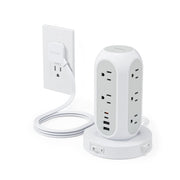 TESSAN front view showing all outlets and compact design for organized charging