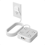 TESSAN front view showing eight outlets and three USB ports for organized charging