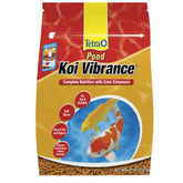 Tetra paquete frontal mostrando alimento Vibrance y beneficios de color