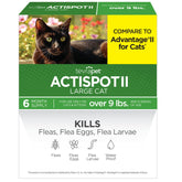 TevraPet Actispot II front packaging showing six doses and benefits