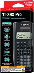 Texas Instruments TI-36X Pro en uso por estudiante mostrando entrada de ecuaciones