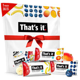 That's it. front pouch showing 36-count variety pack, easy grab-and-go convenience