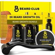 The Beard Club kit frontal mostrando todos los elementos y presentación de regalo