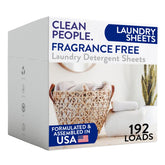 THE CLEAN PEOPLE front pack shot showing recyclable paper packaging and convenience