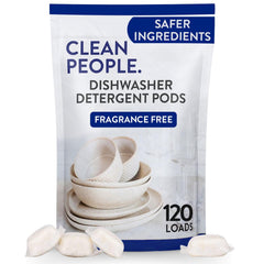 THE CLEAN PEOPLE front packaging showing 120-pack and clean branding benefits