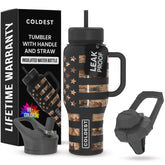 The Coldest Water front view showing camouflage flag design and durable finish