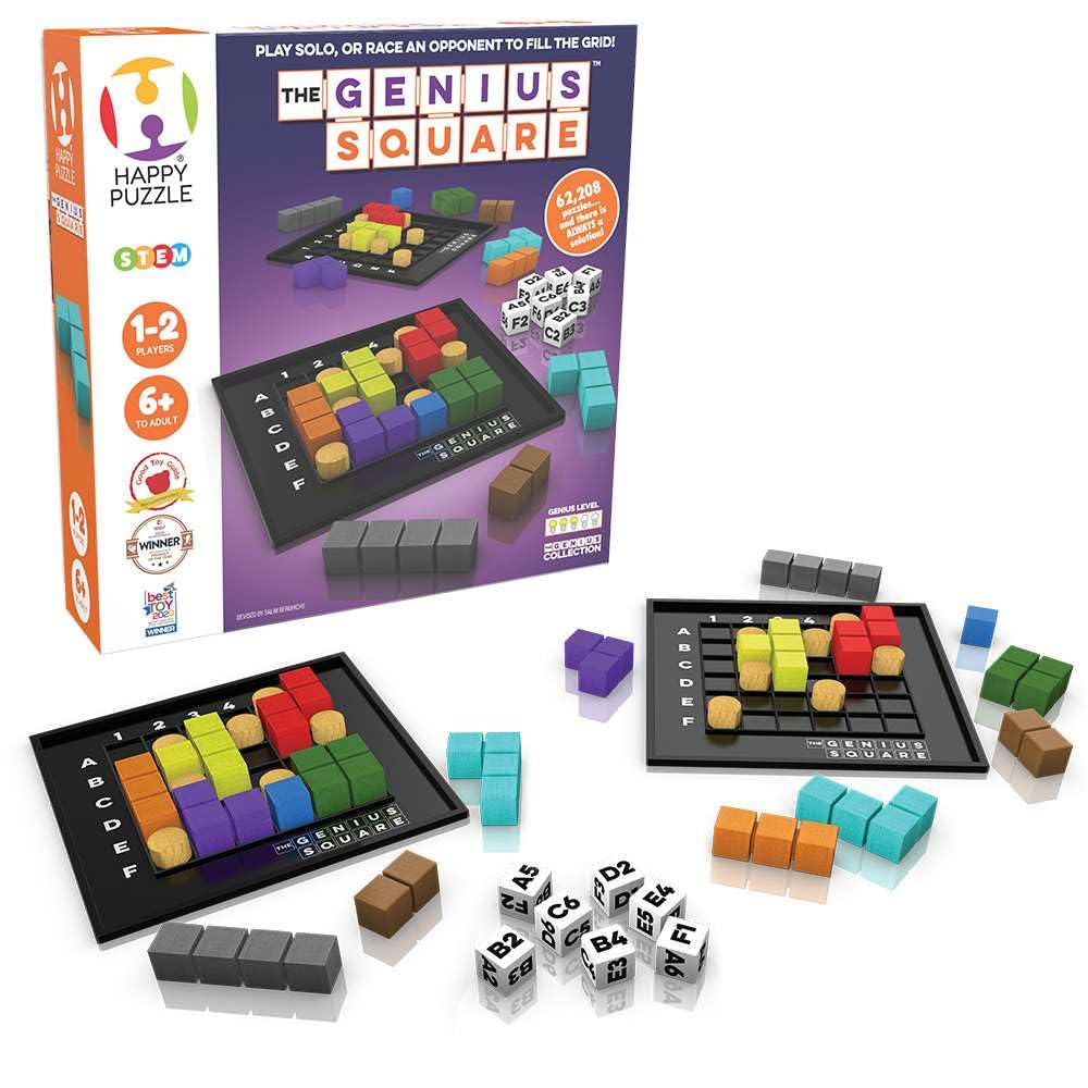 The Happy Puzzle Company caja frontal mostrando el juego, fácil de llevar