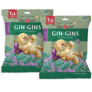 The Ginger People front packaging displaying two 1 lb bags and brand clarity