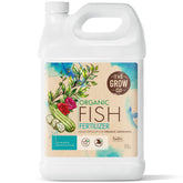 The Grow Co front label on one gallon bottle showing brand and organic fertilizer benefit