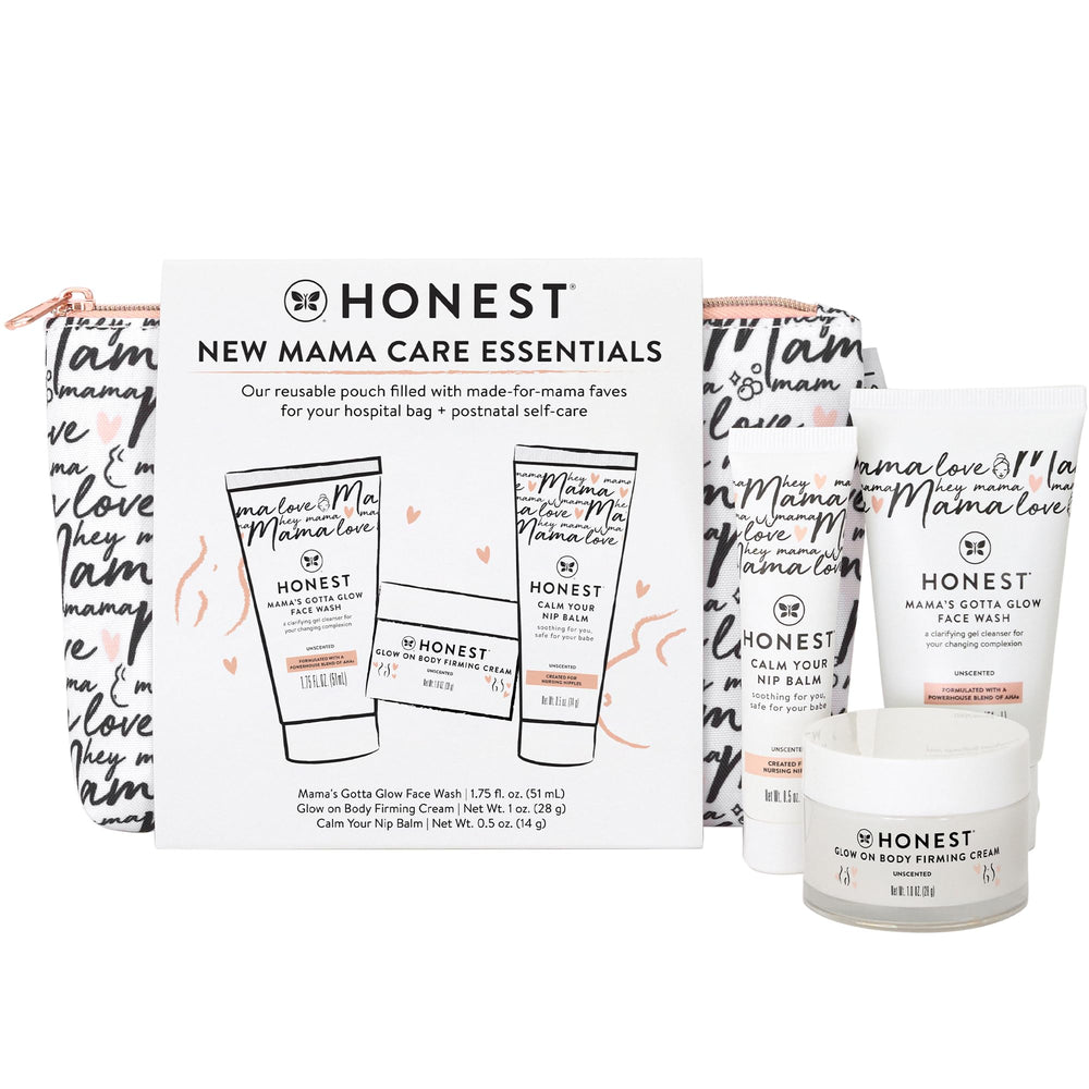 The Honest Company neceser frontal con el kit, práctico para la bolsa del hospital