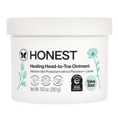 The Honest Company envase frontal 10 oz mostrando tamaño y sin fragancia