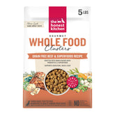 The Honest Kitchen front packaging showing 5 lb bag and branding benefits