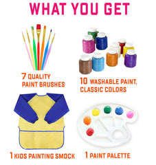 The Mega Deals botes de pintura variados, colores vívidos para mezclar