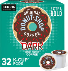 The Original Donut Shop front packaging showing 32-count box and bold branding for convenience