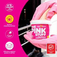 Stardrops The Pink Stuff pasta textura en primer plano ideal para eliminar manchas difíciles