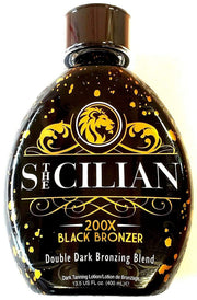 The Sicilian frasco delantero mostrando etiqueta y tamaño 13.5 oz para mayor duración