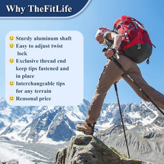 TheFitLife close-up of twist-lock mechanism for fast secure adjustment