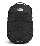 The North Face Borealis front view showing streamlined silhouette and durable fabric for versatile use
