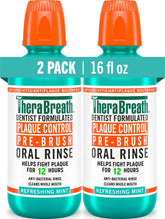 TheraBreath frente del pack dos botellas mostrando formato económico y frescor