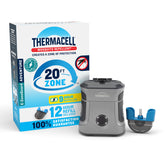 Thermacell front view showing compact repeller and controls for easy operation