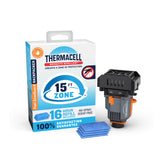 Thermacell frente del empaque mostrando kit y beneficio de protección