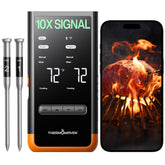 ThermoMaven G2 frente con pantalla mostrando temperaturas en tiempo real