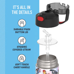 THERMOS FUNtainer en bolsillo de mochila, portátil para colegio