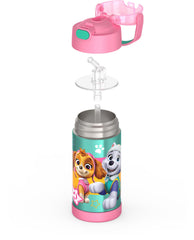 THERMOS FUNtainer colocada en mochila escolar, transporte cómodo y seguro