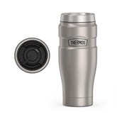 THERMOS Stainless King front view showing matte steel finish and durable design benefit
