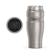 THERMOS Stainless King front view showing matte steel finish and durable design benefit