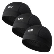 THINDUST paquete de 3 gorros skull cap, vista frontal, protección y comodidad