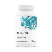 THORNE frente del empaque mostrando la marca y concentración 1 mg, claridad y confianza