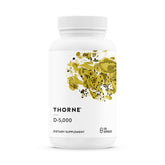 Thorne bottle front view showing clear label and long-lasting supply
