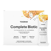 THORNE caja Complete Biotic frontal, presentación clara y portable