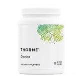 THORNE front label of creatine powder showing product name and size benefit