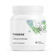 THORNE product front label showing L-Glutamine powder benefits and servings