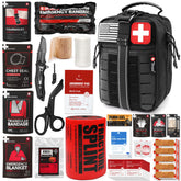 THRIAID front pouch view showing compact tactical first aid kit, ideal for quick access